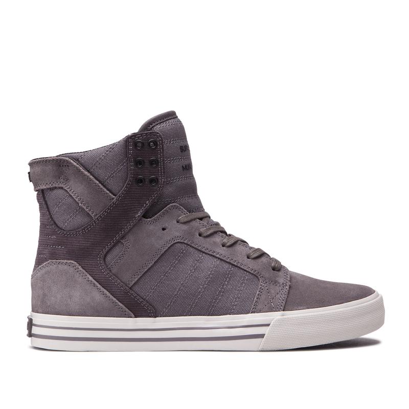 Zapatillas Altas Supra Argentina Hombre - SKYTOP Gris (KADQL-7840)